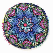 Indian Mandala Floor Pillows Round Bohemian printed Pillows Cover Case serviette de plage