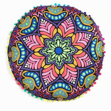 Indian Mandala Floor Pillows Round Bohemian printed Pillows Cover Case serviette de plage