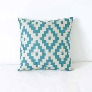 Vintage Geometric Linen Throw Pillow Case Cushion Cover Home Decor