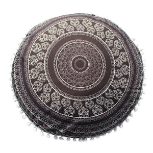 Indian Mandala Pillows Round Bohemian Home Cushion Pillows Cover Case Cushions