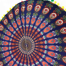 Indian Mandala Floor Pillows Round Bohemian Cushion Pillows Cover Case Cushions