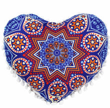 Indian Mandala Pillows Heart Bohemian Home Cushion Pillows Cover Case Cushions