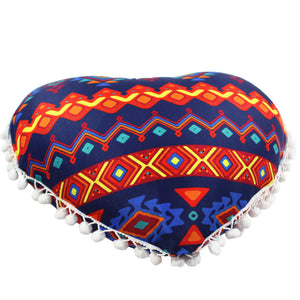 Indian Mandala Pillows Heart Bohemian Home Cushion Pillows Cover Case Cushions