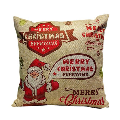 Christmas Sofa Bed Home Decoration Festival Pillow Case Cushion Cover