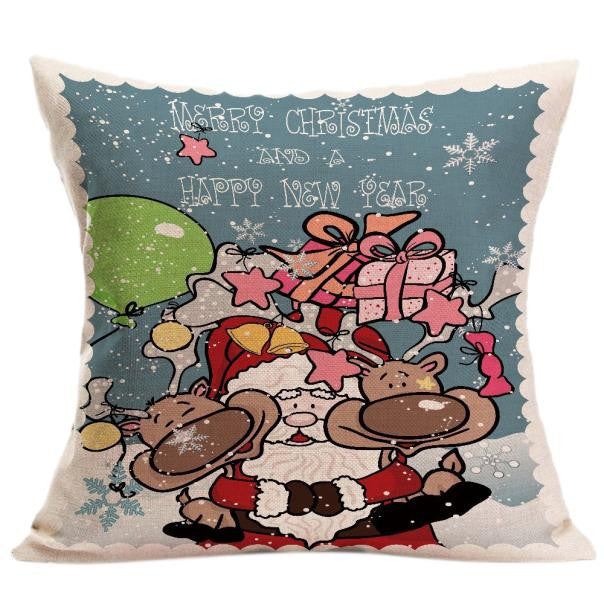 Christmas  Sofa Bed Home Decor Pillow Case Cushion Cover