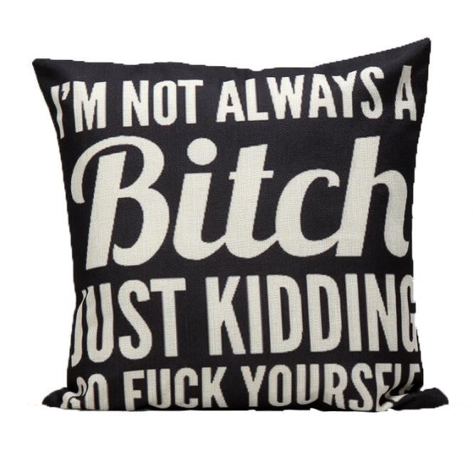 Letters Sofa Bed Home Decoration Festival Pillow Case Cushion Cover