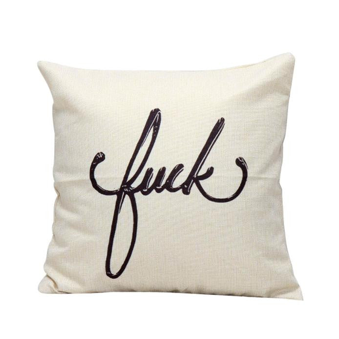 Letters Sofa Bed Home Decoration Festival Pillow Case Cushion Cover