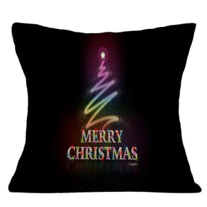 Christmas  Sofa Bed Home Decor Pillow Case Cushion Cover