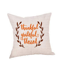 Happy Thanksgiving Pillow Cases  Linen Sofa Cushion Cover Home Decor