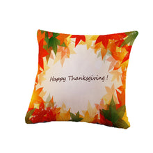 Happy Thanksgiving Pillow Cases  Linen Sofa Cushion Cover Home Decor