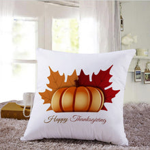 Happy Thanksgiving Pillow Cases  Linen Sofa Cushion Cover Home Decor