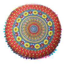 Indian Mandala Floor Pillows Round Bohemian Cushion Cushions Pillows Cover Case