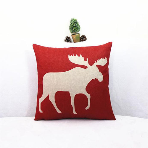 Vintage Christmas Sofa Bed Home Decor Pillow Case Cushion Cover