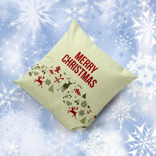 Christmas Sofa Bed Home Decoration Festival Pillow Case Cushion Cover