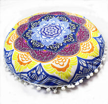 Indian Mandala Pillows Round Bohemian Home Cushion Pillows Cover Case Cushions