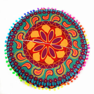 Indian Mandala Floor Pillows Round Bohemian Cushion Cushions Pillows Cover Case