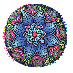 Indian Mandala Floor Pillows Round Bohemian Cushion Cushions Pillows Cover Case