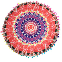 Indian Mandala Floor Pillows Round Bohemian Cushion Cushions Pillows Cover Case