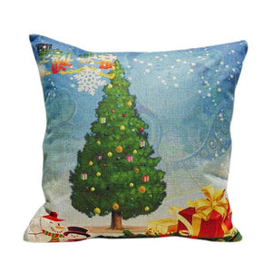 Christmas Sofa Bed Home Decoration Festival Pillow Case Cushion Cover