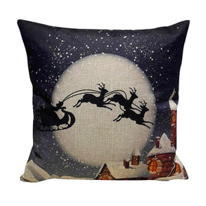 Christmas Sofa Bed Home Decoration Festival Pillow Case Cushion Cover