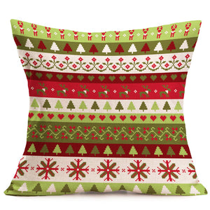 Christmas Cartoon Decoration Festival Pillow Case Cushion Cover