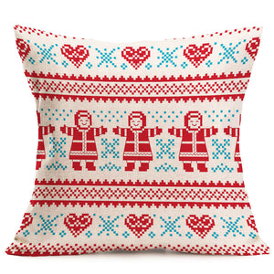 Christmas Cartoon Decoration Festival Pillow Case Cushion Cover