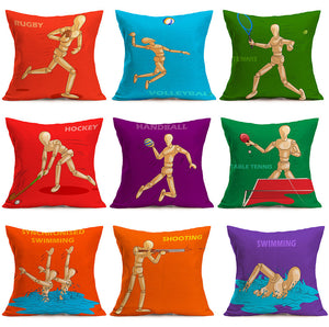 Sports Sofa Bed Home Decoration Festival Pillow Case Cushion Cover