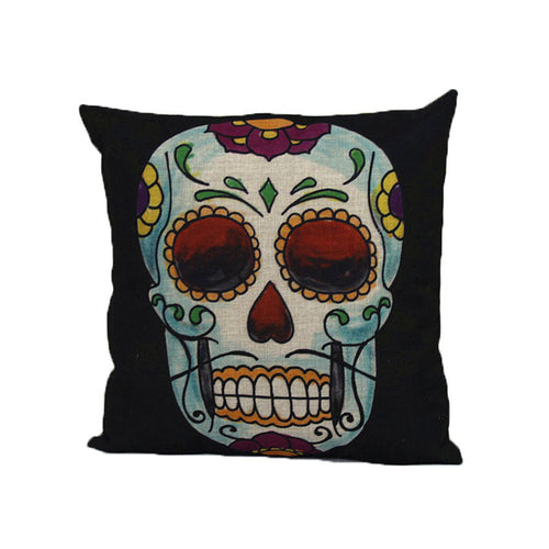 Home Sofa Cars Decoration Vintage Skull Pillowcover Skull Cushion New