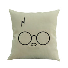 Simple Glasses Decorative Cushion Cover Cotton Linen