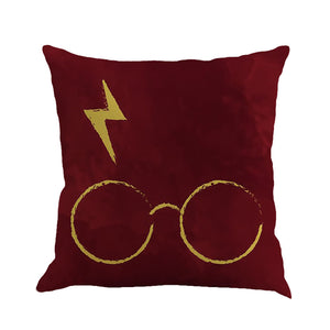 Simple Glasses Decorative Cushion Cover Cotton Linen