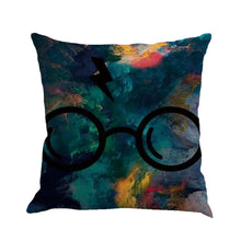 Simple Glasses Decorative Cushion Cover Cotton Linen