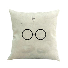 Simple Glasses Decorative Cushion Cover Cotton Linen