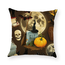 Happy Halloween Pillow Cases  Linen Sofa Cushion Cover Home Decor