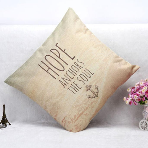 Letters Sofa Bed Home Decoration Festival Pillow Case Cushion Cover