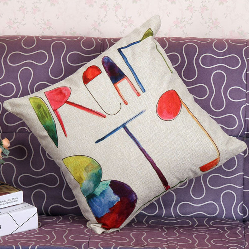 English alphabet cushion covers decorative pillows cushions home decor