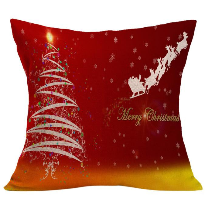 Christmas  Sofa Bed Home Decor Pillow Case Cushion Cover