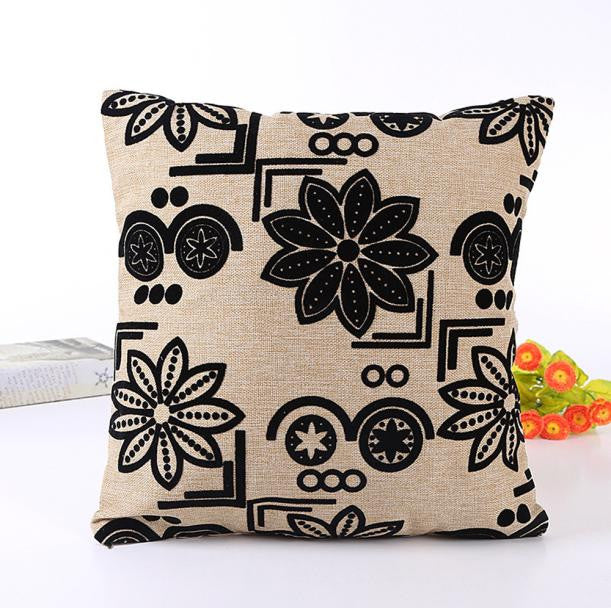 Home Decor Pillow Case Cotton Linen Cushion Cover