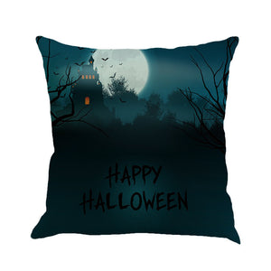 Happy Halloween Pillow Cases Linen Sofa Cushion Cover Home Decor