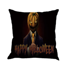 Happy Halloween Pillow Cases Linen Sofa Cushion Cover Home Decor