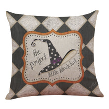 Halloween Pillow Box Linen Sofa Funny Ghost Pad Cushions Home Decoration