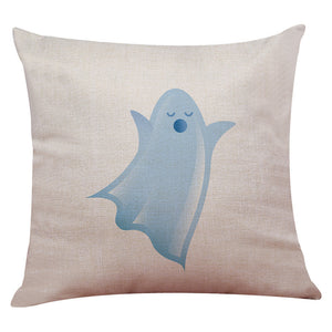 Halloween Pillow Box Linen Sofa Funny Ghost Pad Cushions Home Decoration