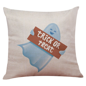 Halloween Pillow Box Linen Sofa Funny Ghost Pad Cushions Home Decoration