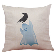 Halloween Pillow Box Linen Sofa Funny Ghost Pad Cushions Home Decoration