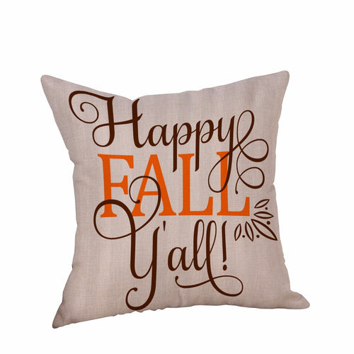 Happy Halloween Pillow Cases  Linen Sofa Cushion Cover Home Decor