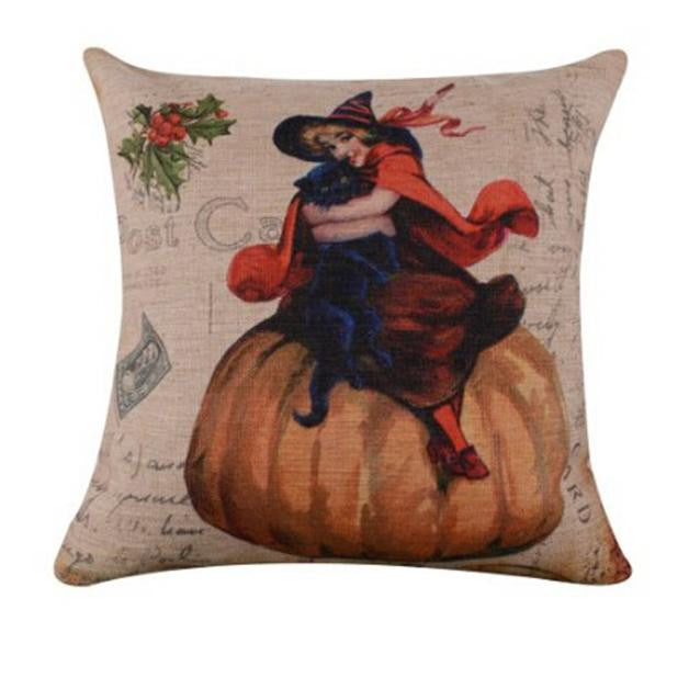 Halloween Pillow Case Sofa Waist Throw Cushion Cover Home Decor