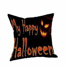 Happy Halloween Pillow Cases  Linen Sofa Cushion Cover Home Decor