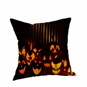 Happy Halloween Pillow Cases  Linen Sofa Cushion Cover Home Decor