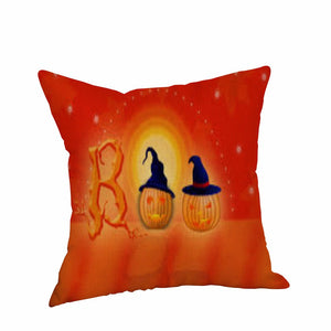 Happy Halloween Pillow Cases  Linen Sofa Cushion Cover Home Decor