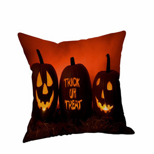 Happy Halloween Pillow Cases  Linen Sofa Cushion Cover Home Decor