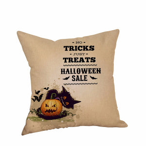 Happy Halloween Pillow Cases  Linen Sofa Cushion Cover Home Decor